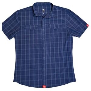 Rabbit Performance Running Shirt Button Down Athletic Men's Medium